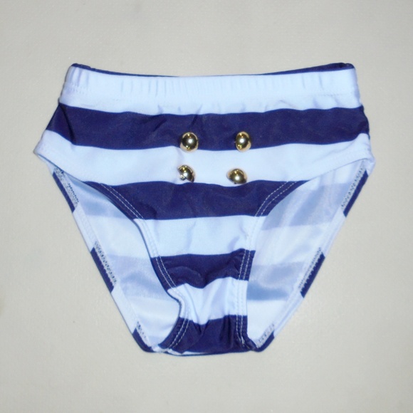 Girls Sailor Tankini & Headband Size 4-5 5-6 NEW - Picture 3 of 4